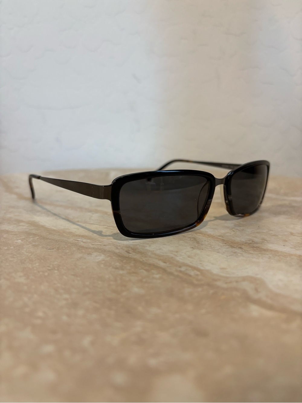 Etro SE 9560 Rectangular Metal and Tortiseshell Sunglasses